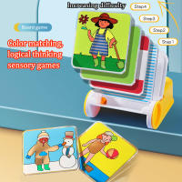 Juego De Tablero Educativo Montessori Para Niños Juguete De Aprendizaje Sensorial De Coloración Y Vestimenta Juguete Educativo Para El Desarrollo Del Pensamiento Lógico - details 1
