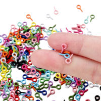 200Pcs 4*8mm Mini Tornillos De Ojo Para Joyería DIY Accesorios De Metal Coloridos Pequeños Y Tiny Herramientas Para Creación De Joyas - details 1