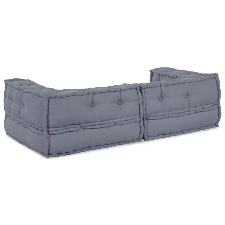 Pouffe Modular vidaXL Gris 140x70x36 Tela - 1