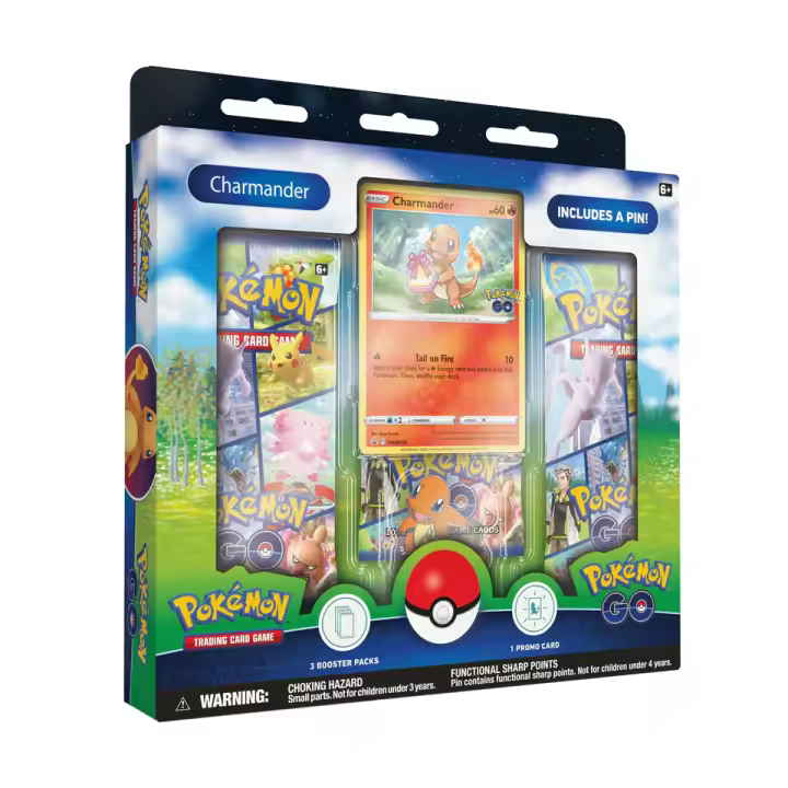 Caja Pin Charmander - Pokemon GO - Inglés - Cartas Pokemon Originales Tcg - 1