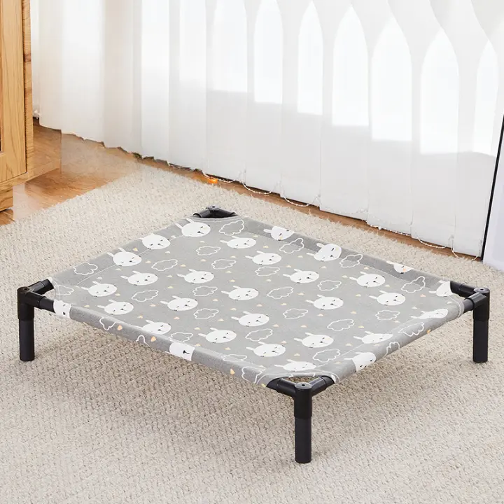 Cama Elevada Para Perros Plegable Y Portátil Para Camping Casa Para Gatos Kennel Para Perros Cachorros Cuatro Estaciones Lavable Y Desmontable - 1