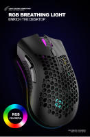 Ratón Gaming Wireless USB 2.4G RGB Luz Honeycomb Recargable BM600 Para PC Laptop Notebook Mouse Despacho Cute Para Jugador - details 1