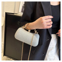 Bolso De Noche Para Mujer Cadena Bolso De Comida Moda Cruzado Vintage Bolsa De Mancuerna Satchel Material PU Con Lining De Poliéster - details 6