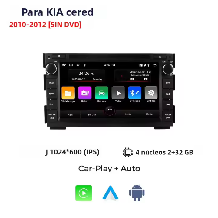 Radio Para Coche Android 13 7 Pulgadas Intelligent System Para KIA Ceed 2010-2016 Con Wireless Car Play Multimedia Auto GPS Autoradio - 1