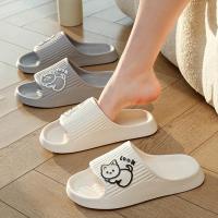 Zapatillas De Verano Para Hombre Antideslizantes Para Baño Con Dibujos De Oso Sandalias De Playa Para Mujer Slides Para Interior Y Exterior - details 3