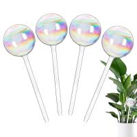 Bulbos De Rociado Automático Para Plantas Vidrio Rainbow Gradient Color Transparente Herramienta De Riego De Maceta Self Watering - details 7