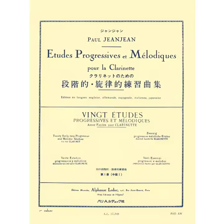 JEANJEAN P.-Estudios Progresivos y Melodicos Vol.1 para Clarinete - 1