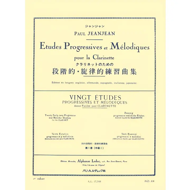 JEANJEAN P.-Estudios Progresivos y Melodicos Vol.1 para Clarinete - 1
