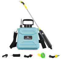Almohadilla Eléctrica De 5L Para Riego Del Jardín Y Césped Con 3 Modos Recargable Automática Botella De Pesticida Para El Hogar - details 5