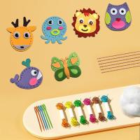 Juego De Costura Con Dibujos Animados Para Niños Kit De Manualidades DIY De Tela No Tejida Juguetes Hechos a Mano Regalos Educativos Para Niños - details 7