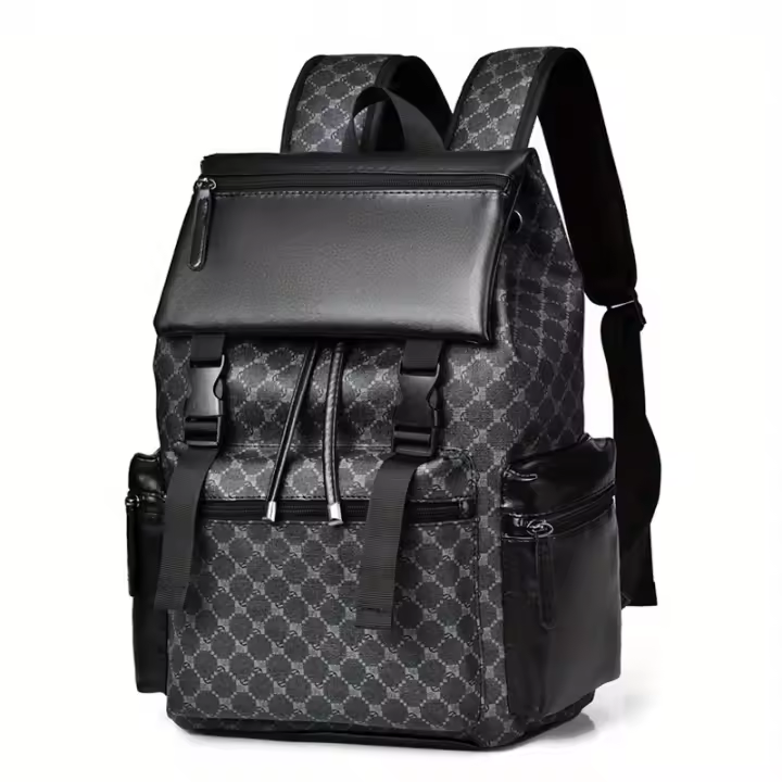 Mochila De Moda Casual Y Empresarial Para Hombres, Con Gran Capacidad Para La Escuela Y Almacenamiento De Portátil - 1