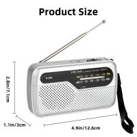 Radio FM/AM para exteriores, compacta y portátil - details 6