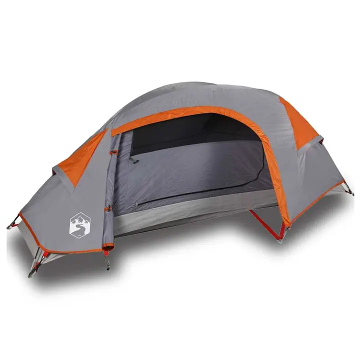 vidaXL Tienda de campaña iglú para 1 persona impermeable naranja - 1