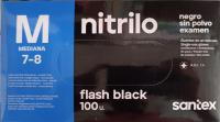 GUANTES NITRILO EXTRA RESISTENTE 6 GR DE GROSOR NEGROS TALLA M SANTEX IDEAL COCINA , ESTETICA, MECANICA, HORECA - details 0