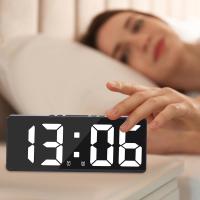 Despertador digital para dormitorio con ajuste de temperatura, ideal para Despertar con - details 1