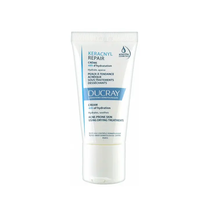 Ducray Keracnyl Repair Crema 50 Ml - Hidratante Facial para Piel con Tendencia Acnéica - 1