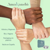 Amakandu Crema de Manos Hidratante Orgánica y Vegana con Aloe Vera, Almendras, Caléndula y Vitamina E - Aroma Natural a Coco y Vainilla - 50ML - details 0