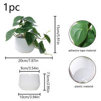 1PC Simulada Planta En Maceta Para Decoración De Oficina Negocios Foyer Jardín Floral Decoración De Hogar Estilo Vínculo - details 8