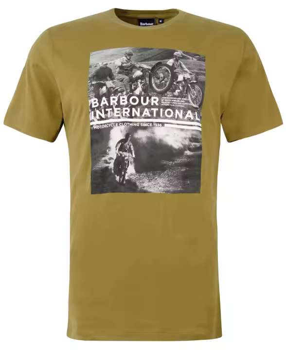 Barbour International Race T-Shirt Archive Olive - 1