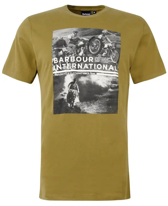 Barbour International Race T-Shirt Archive Olive - 1