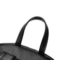 Mochila De Piel De Cuero PU Vintage Para Mujer Gran Capacidad Bolsa De Viaje Estudiante Rucksack Con Cierre De Cremallera - details 5