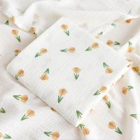 Mullidor De Algodón Para Bebé Con Estampado Floral Tapete De Muselina Para Cuna Y Baño Cubierta De Silla De Paseo Para Recién Nacidos - details 30