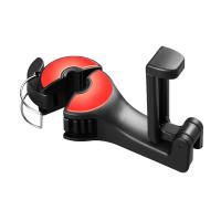 Gancho Ajustable Para Asiento De Coche Con Soporte Para Móvil Y Bolsas 360° Rotación 2 En 1 Hanger Rear Hook Para Asientos De Coche Material ABS - details 2
