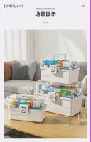 Caja De Medicamentos Grande Capacidad Multi Capa Caja De Almacenamiento Para El Hogar Kit De Primeros Auxilios Portátil Caja Médica Ecológica - details 10
