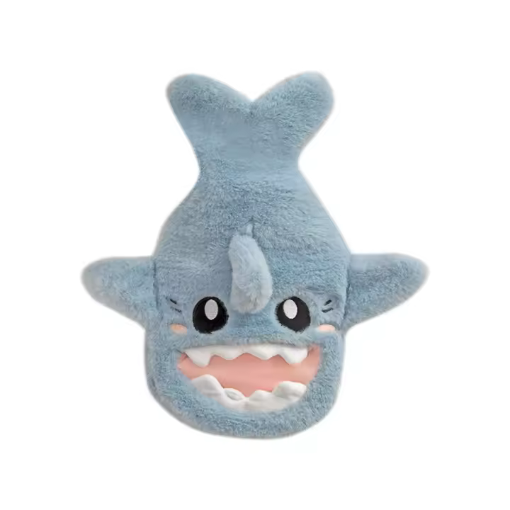 Nueva Botella De Agua Caliente De Peluche En Forma De Mordaza De Tiburón Para Mano Y Pies Calentador Portátil Para Mujeres - 1