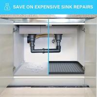 2pcs Almohadilla Duradera Para Encimera - Bandeja Impermeable Para Cocina Y Baños Solución De Almacenamiento Fácil De Limpiar - details 3