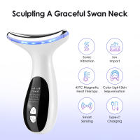 Dispositivo De Belleza EMS Para Cara Y Cuello Masajeador Vibration Sonic Rejuvenación De Piel LED Tensión Elevada Cuidado De La Piel - details 1