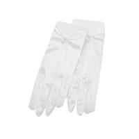 Guantes De Boda Elegantes Para Novia Con Lazo Accesorios De Boda Para Damas Guantes De Noche Formales De Encaje Rayón Talla Única - details 7