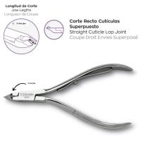 3 Claveles - Alicate Cutícula de 10 cm con Boca Corte de 3 mm, acero carbono, para cortar las uñas - details 0