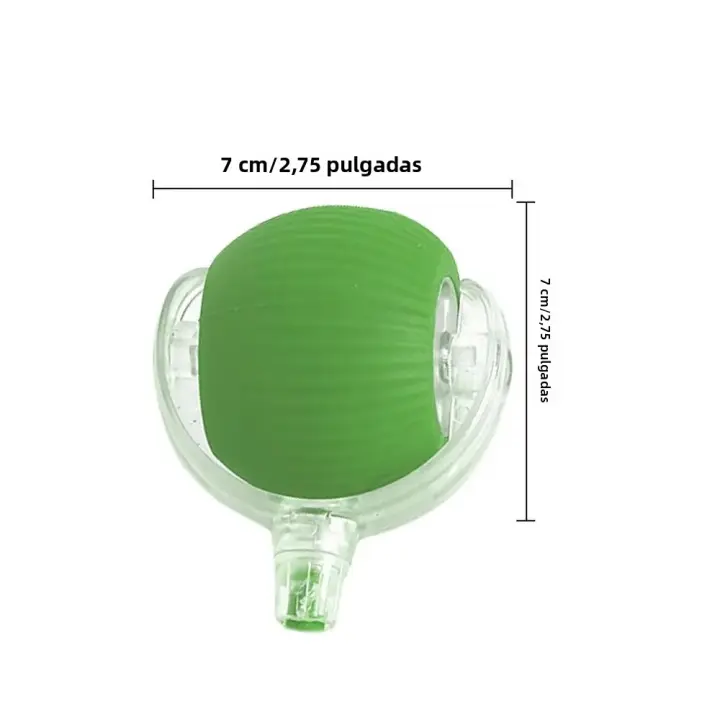 Juguete Interactivo Para Gatos Pelota Automática Con Sensor De Movimiento Cuerda Artificial Juguete Eléctrico Para La Interacción De Gatos Tamaño 7x7cm - 1