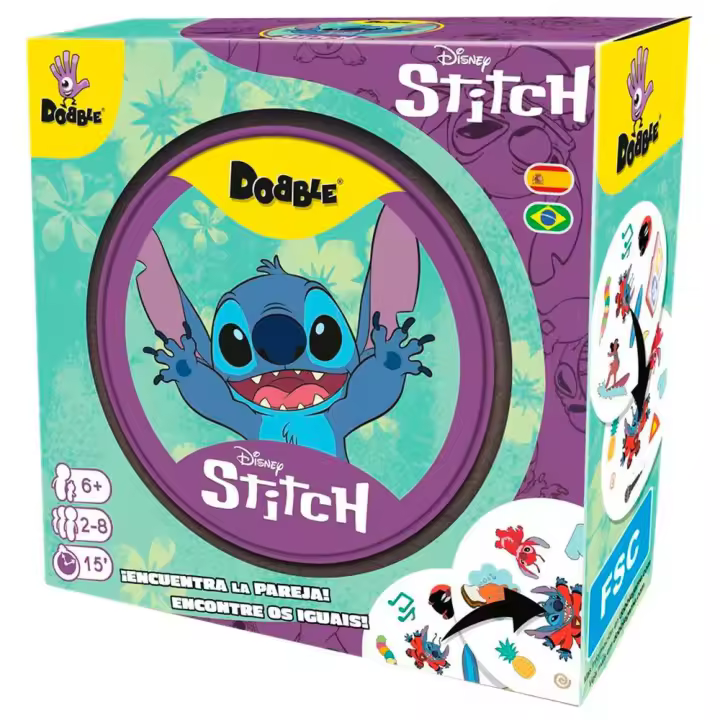 Asmodee Juego De Mesa Stitch Dobble Disney - 1