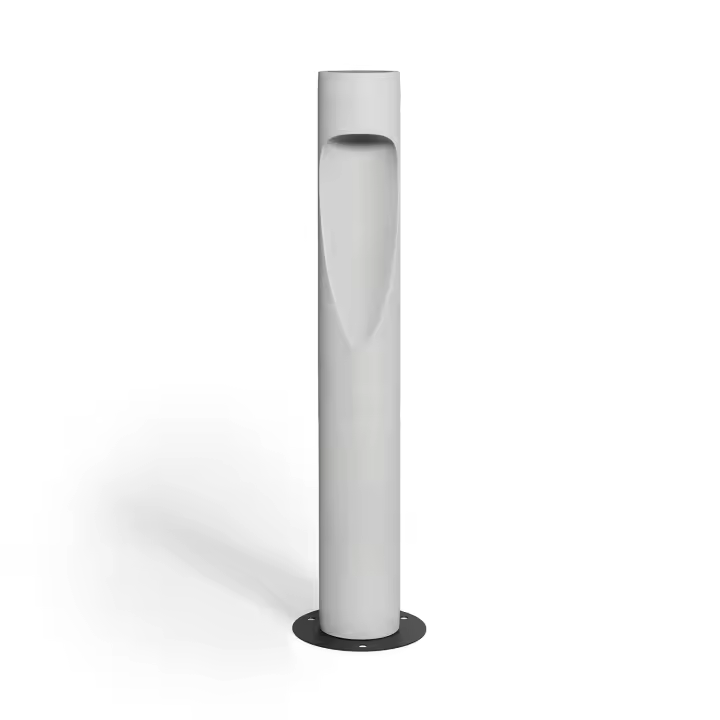 Ledkia Baliza Exterior LED Regulable 4.5W Cemento Tervin 75 cm Gris Piedra - 1