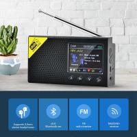 2.4" Portable DAB DAB+ Digital Radio FM Rechargeable Bluetooth Music Player LCD ft - details 2
