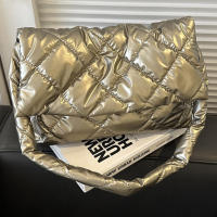 Bolso De Hombre Para Mujer En Nylon Suave With Correa Ajustable Gran Capacidad Estilo Moderno Para Uso Diario En La Oficina Colores Disponible: Plata Champán Blanco Negro - details 0