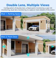 Hiseeu Cámara Vigilancia WiFi 4K 6MP Exterior 360°, lente doble, pantalla doble,de Seguridad, AI Detección de Movimiento, Visión Nocturna de 30m, Alerta,IP65,2.4GHz, Compatible con Alexa, C8C Lite - details 9