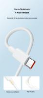 Cable De Carga Rápida Tipo C 6A 67W USB Para Xiaomi Redmi POCO X6 Huawei Honor OPPO Realme Cable De Datos Turbo Carga Mi Super Rápido Color Blanco - details 8