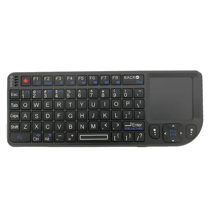 Teclado inalámbrico 2,4G Con Palanca De Toque Y Indoor De 7 Colores Para PC Y Smart TV Box Portátil Compatible Con Escritorio Y Laptop - 1