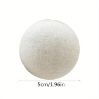 5pcs Pelotas De Secado Con Lana Pura Reutilizables Antiestáticas Y Suaves Para Ropa Previene El Cabello Pegajoso Accesorio Esencial De Lavandería - details 3
