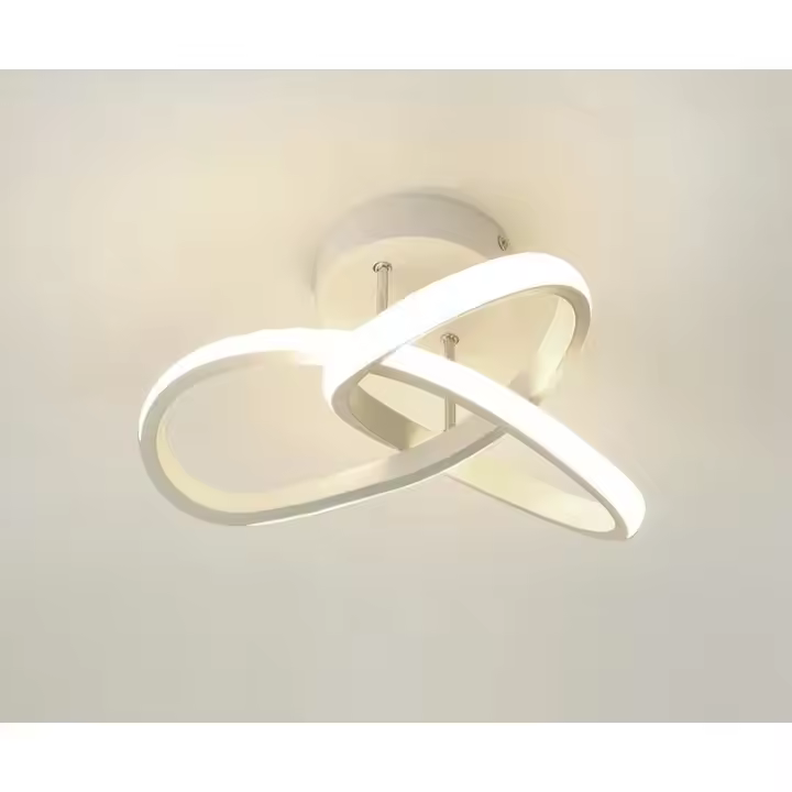 PORCHEDDU Panel de Tecnología LED Moderno, Tecnología LED 20W Blanco Moderno, Tecnología de Decoración Floral para Dormitorio Cafetería, Pasillo Balcón, 24x11CM, 6500K Blanco [Clase de Eficiencia Energética] - 1