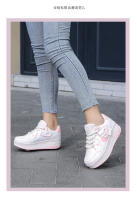 Zapatos De Caminar Con Cordones Y Transpirables Para Niñas 2024 Patinetas Deportivas Retráctiles Para Estudiantes Mujeres En Exteriores Material Superior De Cuero Suela TPR Tamaño True Fit Para Edad 7-13 - details 22