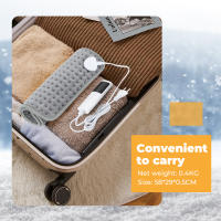 Almohadilla De Calor Eléctrico Para El Cuello Y Hombros Almohadilla De Compresión Caliente Para Alivio Del Dolor Lumbar Y Piernas Edredón De Terapia Física Para Invierno Tamaño Grande Material De Algodón Y ABS - details 7