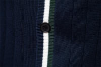 Cárdigan de otoño e invierno para hombre, suéter de manga larga con cuello en V, Chaqueta de punto con ribete de color contrastante a la moda, novedad de 2024 - details 5