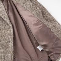 Abrigo Elegante De Lana Para Mujer Con Cuello De Palmetto Largo Manga Full Botones Otoño/Invierno Suéter De Oficina Suelto - details 11