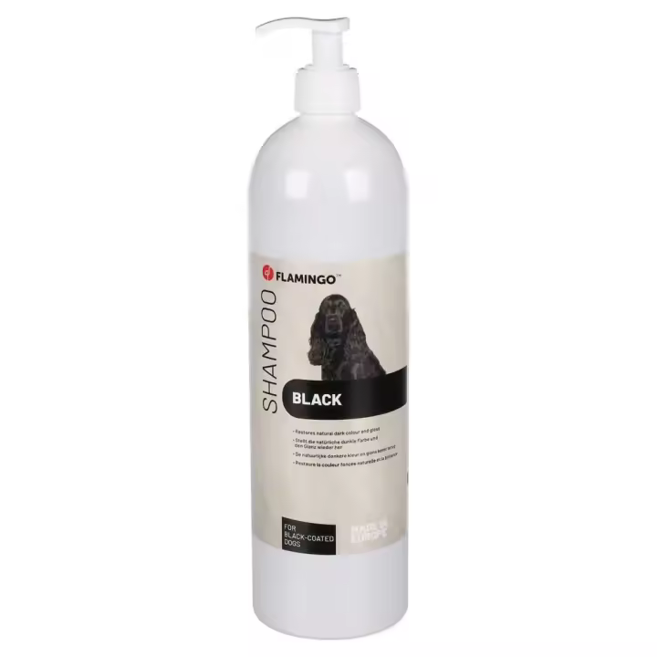 Flamingo Champú Para Perro Negro Largo 1l - 1