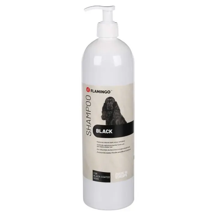 Flamingo Champú Para Perro Negro Largo 1l - 1