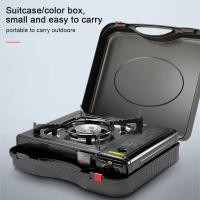 Horno portátil para exteriores, estufa liviana, equipo de cocina para acampar, equipo de emergencia, adecuado para cocinar en campamentos, estufa de gas para exteriores, estufa de cassette portátil para el hogar - details 5